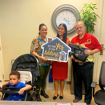 Michael Garcia is a happy homebuyer because of Melissa Orta's professional services.